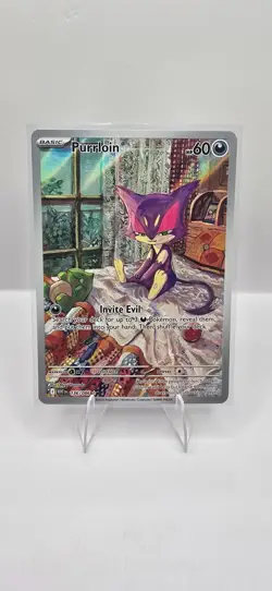 2025 Pokemon SV White Flare Purrloin Illustration Rare #136/086 - Near Mint - IR - Image 1