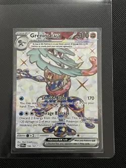 Greninja ex 198/167 Full Art Ultra Rare Twilight Masquerade Pokemon TCG NM - Image 1