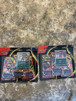 Pokemon TCG Phantasmal Flames 3-Pack Blister SET OF 2 SEALED - Image 1