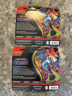 Pokemon TCG Phantasmal Flames 3-Pack Blister SET OF 2 SEALED - Image 2