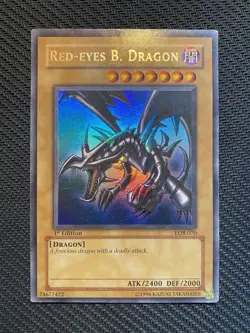 Yugioh Red-Eyes B. Dragon LOB-070 Ultra Rare 1st Edition American English - Image 1