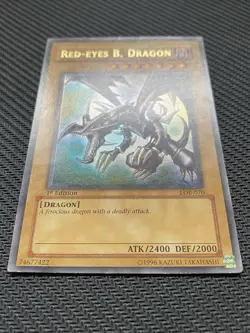 Yugioh Red-Eyes B. Dragon LOB-070 Ultra Rare 1st Edition American English - Image 3
