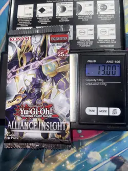 Heavy 13.00g Yu Gi Oh Sealed Alliance Insight booster Pack - Image 1