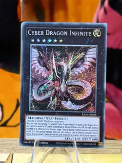 Yu-Gi-Oh! Cyber Dragon Infinity Secret Rare 1st Edition RA04-EN068 MINT / NM - Image 1