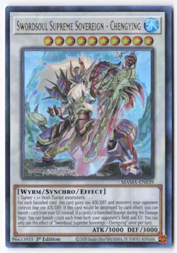 Swordsoul Supreme Sovereign - Chengying Ultra Rare Magnificent Mavens MAMA-EN039 - Image 1