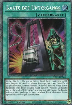 yugioh Karte des Untergangs RA03-DE265 PLATINUM SECRET RARE DEUTSCH - Image 1