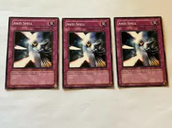 3 Anti-Spell - MFC-103 3 x3 Yugioh Yu Gi Oh! Playset Mixed - Image 1