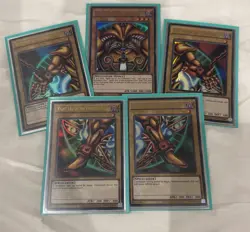 Yu-Gi-Oh Exodia the Forbidden One Complete Set YGLD-EN Ultra Rare Near Mint - Image 1