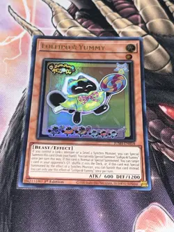 Yugioh! Lollipo Yummy Ultra Rare JUSH-EN018 Justice Hunters 1st Edition NM - Image 1