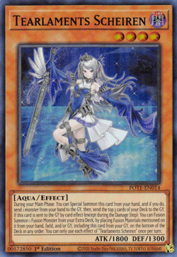 YUGIOH TEARLAMENTS SCHEIREN SUPER RARE POTE-EN014 NEAR MINT - Image 1