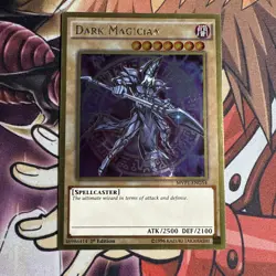 Dark Magician MVP1-ENG54 Gold Secret Rare Yugioh Movie Pack Card 1st Edition NM - Image 1