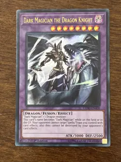 Dark Magician the Dragon Knight LEDD-ENA00 1st Edition Ultra Rare LP - Image 1