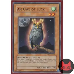 Yugioh An Owl of Luck DR1-EN021 Common NM - Image 1