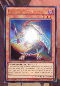 Yugioh Blackwing - Gladius the Midnight Sun LC5D-EN131 Ultra Rare 1st Edition - Image 1