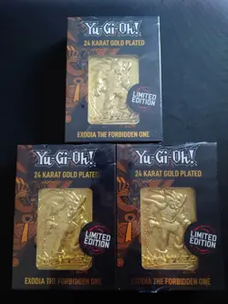 Yu-Gi-Oh! Exodia The Forbidden One - 24 Karat Gold Plated Card - Limited Edition - Image 1