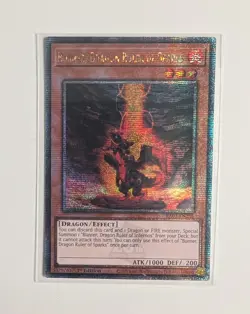 Yu-Gi-Oh!: Burner, Dragon Ruler of Sparks (RA03-EN256 Quarter Century 1st Ed) - Image 1