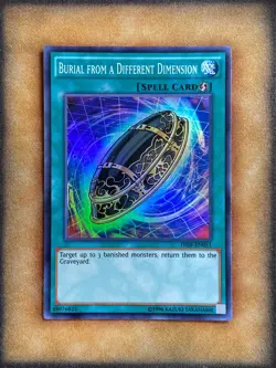 Yugioh Burial from a Different Dimension THSF-EN051 Super Rare NM - Image 1
