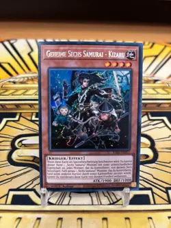 Yugioh Geheime Sechs Samurai Kizaru Secret Rare RA03-DE017 - Image 1