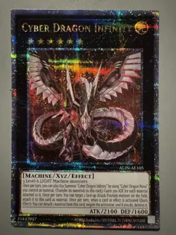YUGIOH CYBER DRAGON INFINITY ASIA ENGLISH EDITION ALIN-AE105 25TH FOIL QCSR - Image 1