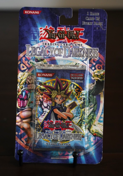 2002 Yugioh LOD 1st Edition Legacy of Darkness Blister Pack Sealed TCG - Image 1
