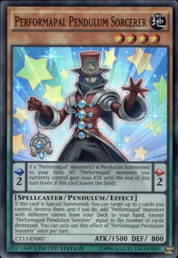 Performapal Pendulum Sorcerer - Super Rare Limited Ed. CT13-EN007 - NM - YuGiOh - Image 1