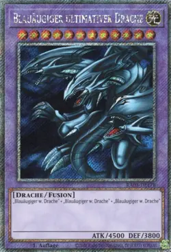 yugioh Blauaugiger Ultimativer Drache RA03-DE178 PLATINUM SECRET RARE DEUTSCH - Image 1