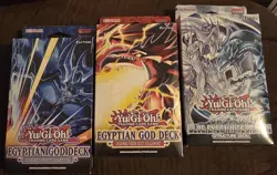 Yugioh Structure Decks ×3 Obelisk Slifer Blue-Eyes White Dragon Sealed New - Image 1