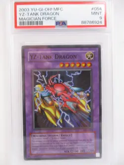 YUGIOH - YZ-TANK DRAGON - MFC-054 - MAGICIAN'S FORCE - UNLIMITED - PSA 9 - Image 1