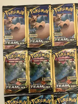 18 Pokemon TCG Team Up 3 Card Booster Packs - Factory Sealed ALL ART RARE LOT - Image 2