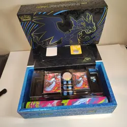 Mega Charizard X ex UPC Playmat, Deckbox, Sleeves, Coin, Dice, Counters,NO CARDS - Image 1
