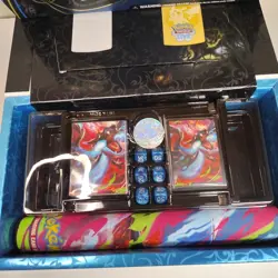 Mega Charizard X ex UPC Playmat, Deckbox, Sleeves, Coin, Dice, Counters,NO CARDS - Image 2