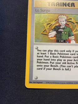 Lt. Surge 017/132 Gym Heroes Trainer Holo Rare NM-LP Vintage Pokemon Card WOTC - Image 5