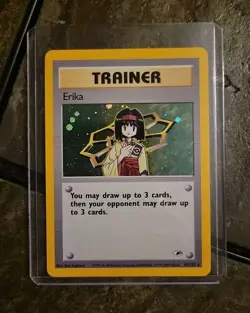 Pokemon Trainer Erika Holo 016/132 Gym Heroes Hologram Single Card Unused - Image 1