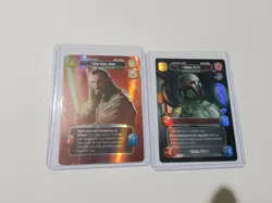 Star Wars Unlimited, 2 Card Showcase Bundle, Boba Fett, Qui-Gon Gin - Image 1