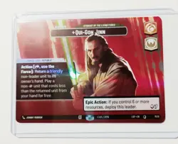 Star Wars Unlimited, 2 Card Showcase Bundle, Boba Fett, Qui-Gon Gin - Image 4