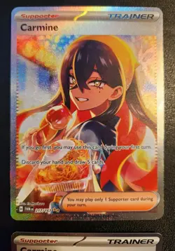 Lot of (2) Carmine 217/167 SIR Pokemon TCG Cards. Never played. - Image 2