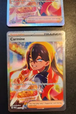 Lot of (2) Carmine 217/167 SIR Pokemon TCG Cards. Never played. - Image 3