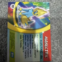 Manectric #42 Pokemon Topps Advanced Challenge Card LP - Image 2