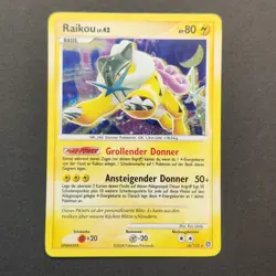 Pokemon TCG Karte - Raikou Lv. 42 Holo Deutsch 16/132 Ratselhafte Wunder - Image 3