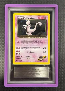 ARS 9 Rocket’s Mewtwo #14 Pokemon 2000 Pokemon Gym Challenge Holo Rare Card - Image 1