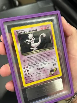 ARS 9 Rocket’s Mewtwo #14 Pokemon 2000 Pokemon Gym Challenge Holo Rare Card - Image 3