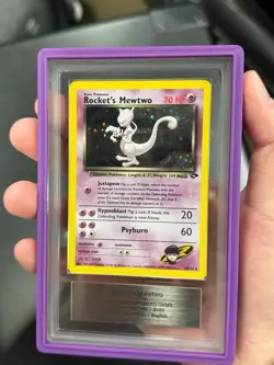 ARS 9 Rocket’s Mewtwo #14 Pokemon 2000 Pokemon Gym Challenge Holo Rare Card - Image 4