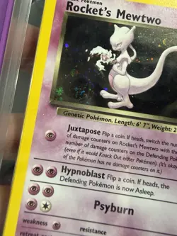 ARS 9 Rocket’s Mewtwo #14 Pokemon 2000 Pokemon Gym Challenge Holo Rare Card - Image 5