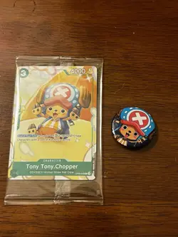 Tony Tony Chopper OP09-029 - 2025 Event Promo One Piece Card + Button - SDCC - Image 1