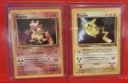 Magneton Charmeleon Magmar Pikachu Pokemon Cards Set of 4 - Image 5