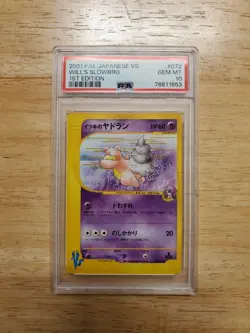 Pokemon PSA 10 GEM MINT 2001 Will's Slowbro 1st Edition Japanese VS Card - Image 1