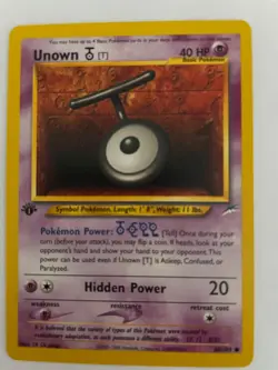 Unown T - 88/105 1ST EDITION Neo Destiny Set Pokemon Card MINT/NEAR MINT - Image 1
