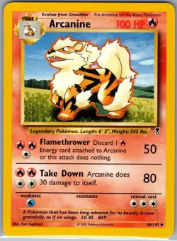 Arcanine 036/110 Non Holo Legendary Collection - Pokemon Card - NM - Image 1