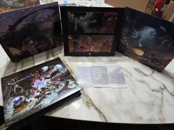 MTG Final Fantasy Scenes Complete Set Of Art Cards And Easels - All 4 Sets - Image 1
