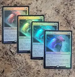 4x Fathom Feeder FOIL Battle for Zendikar NM Rare MAGIC GATHERING CARD Playset - Image 1